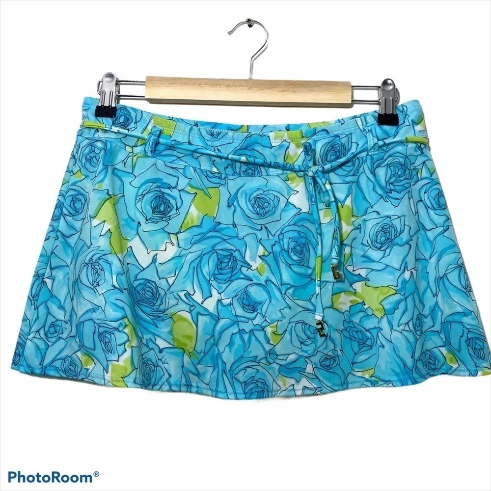 St. John Sport Swim Skirt Floral 241585 sz 6